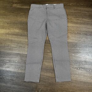 Gap Signature Skinny Pants Women’s Stretch Size 12 Black White Houndstooth